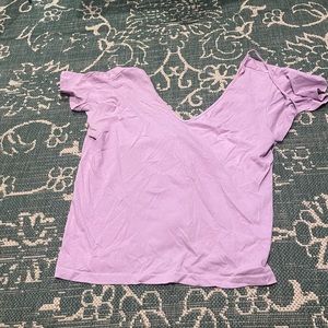 Light purple Shein butterfly sleeve top